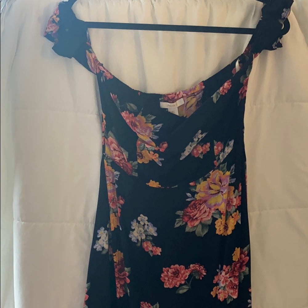 Floral off the shoulder maxi